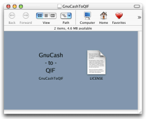 Launch GnuCashToQIF